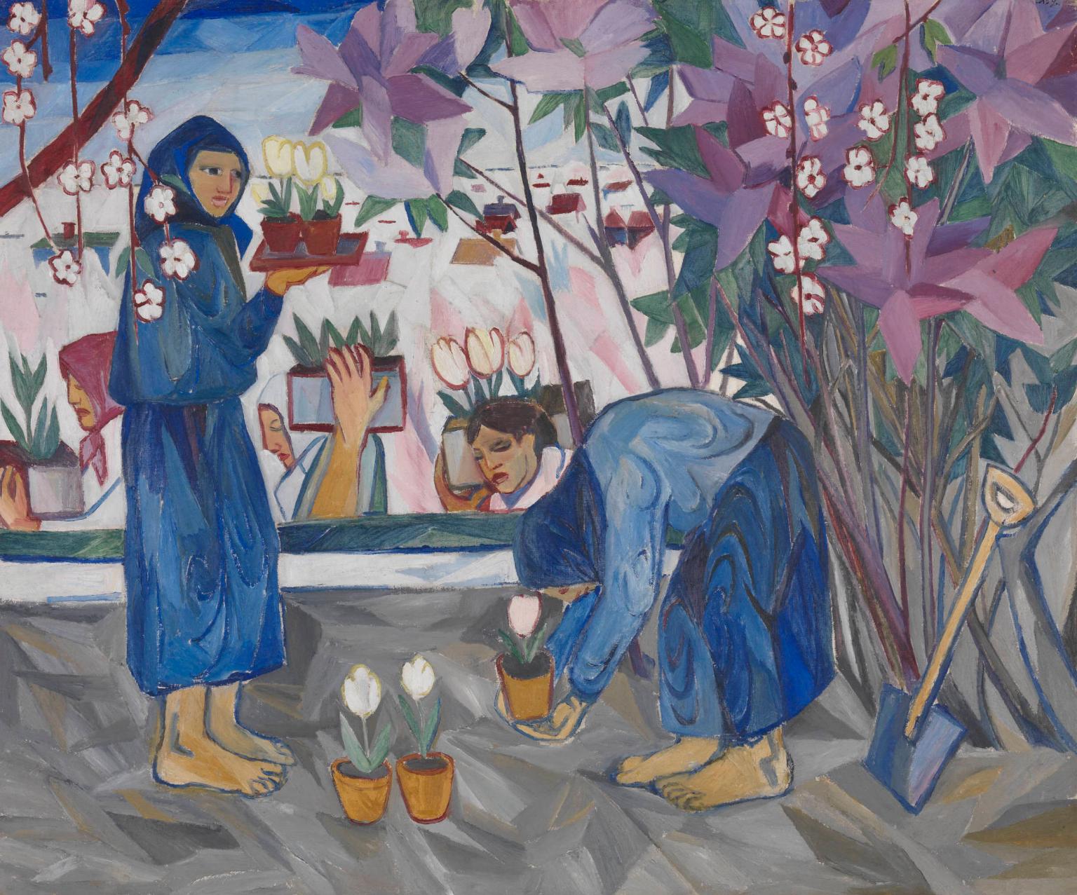 Giardinaggio, N. Goncharova, 1908, Tate Gallery, Londra