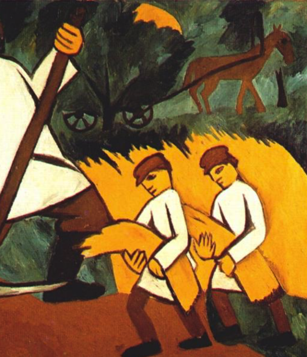 Haycutting, N. Goncharova, 1910